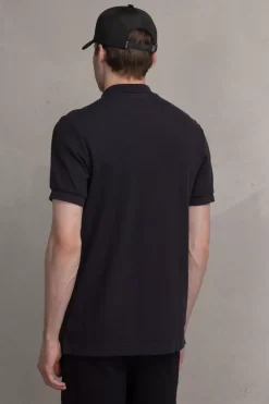 Polos^BALR. Olaf Straight Metal Brand Polo Jet Black