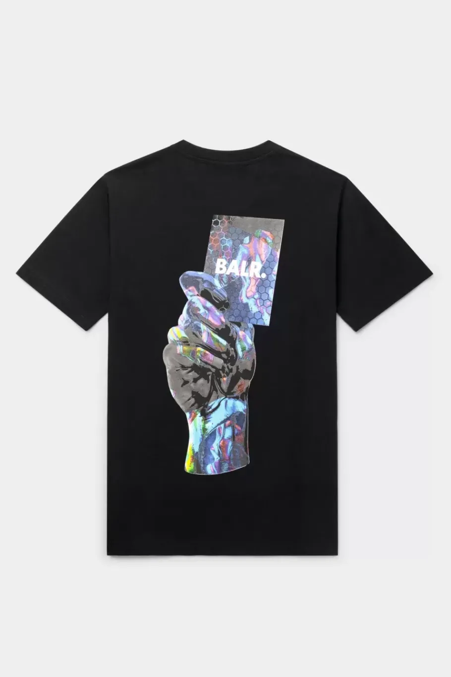 T-Shirts^BALR. Olaf Straight Multi Color Card T-Shirt Jet Black
