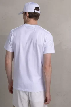 T-Shirts^BALR. Olaf Straight Neon Brand T-Shirt Bright White/Paisley Purple