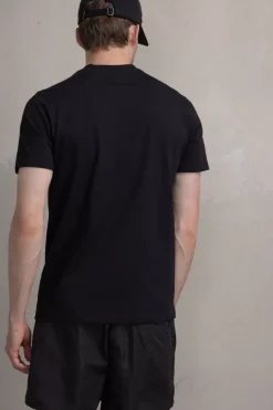 T-Shirts^BALR. Olaf Straight Neon Brand T-Shirt Jet Black/Putting Green