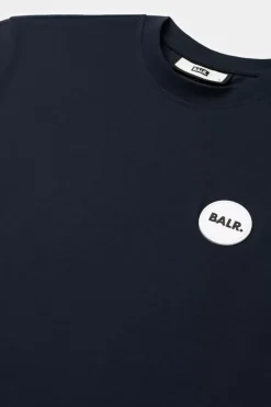 T-Shirts^BALR. Olaf Straight Round Rubber Badge T-Shirt Navy Blazer