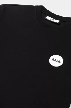 T-Shirts^BALR. Olaf Straight Round Rubber Badge T-Shirt Jet Black