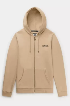 Sweatshirts^BALR. Q-Series Straight Zip Thru Hoodie Renewed Irish Cream