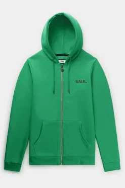 Sweatshirts^BALR. Q-Series Straight Zip Thru Hoodie Renewed Putting Green