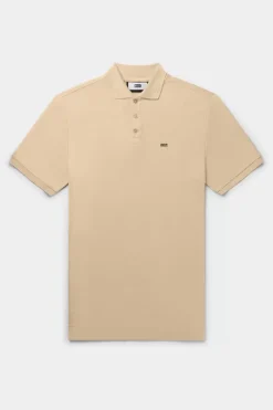 Polos^BALR. Sebastian Metal Brand Slim Polo Irish Cream