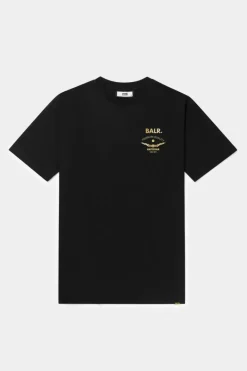 T-Shirts^BALR. Sebastian Slim Gold Emblem T-Shirt Jet Black