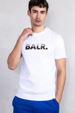 T-Shirts^BALR. Sebastian Slim H2S Half Track T-Shirt Bright White