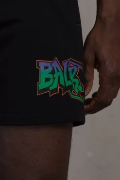 Shorts^BALR. Storm Graffiti Regular Shorts Jet Black